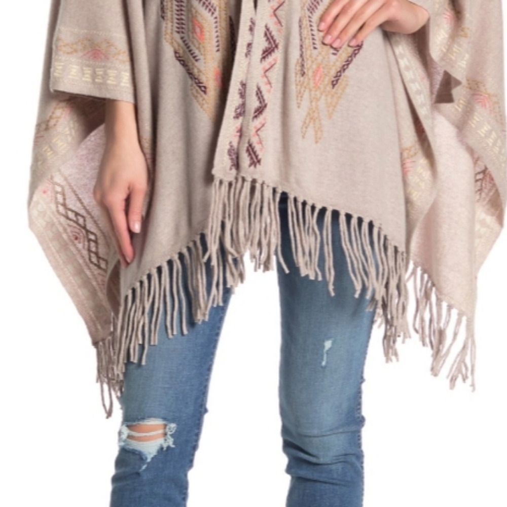 SOLD ON E$ B A Y **Johnny Was β Cashmere Poncho - Picture 7 of 8